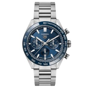 Preview image of TAG Heuer Carrera Sports 44mm Steel Blue Heuer-02 Automatic Bracelet Chronograph Watch