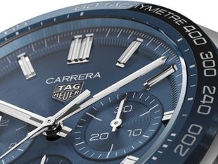 Preview image of TAG Heuer Carrera Sports 44mm Steel Blue Heuer-02 Automatic Bracelet Chronograph Watch