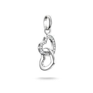 Preview image of Thomas Sabo Intertwined Hearts Silver Connect Charm