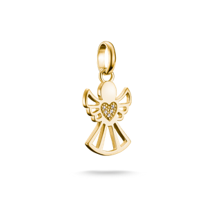 Preview image of Thomas Sabo Guardian Of Love With Stones Gold Plated Connect Charm 