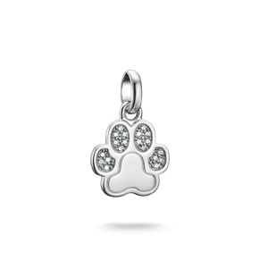 Preview image of Thomas Sabo Paw Print With Stones Silver Connect Charm 