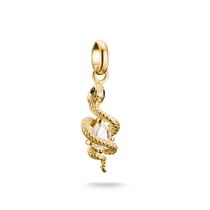 Preview image of Thomas Sabo Snake With Stone Gold Plated Connect Charm 