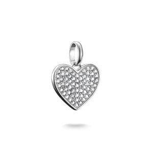 Preview image of Thomas Sabo Pavé Heart Silver Connect Charm 