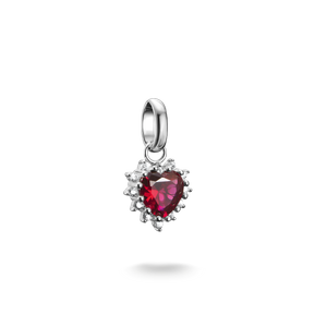 Preview image of Thomas Sabo True Romance Red Heart Silver Connect Charm 