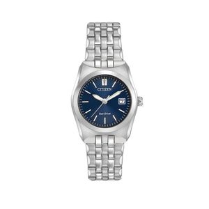 Preview image of Citizen Corso 28mm Blue Dial Eco-drive Ladies Bracelet Watch