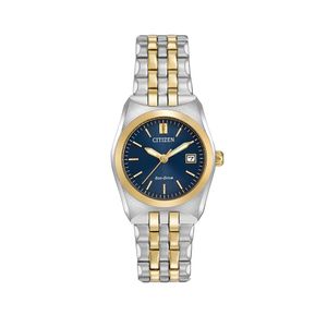 Preview image of Citizen Corso 28mm Two Tone Blue Eco Drive Bracelet Watch