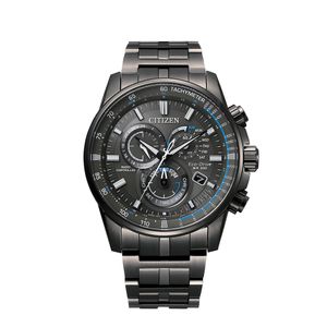 Preview image of Citizen Perpetual A.T 43mm Black Eco-Drive Gents Bracelet Chronograph Watch