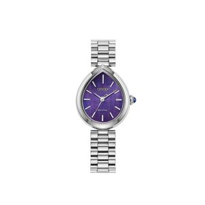 Preview image of Citizen L Rainell 26mm Steel Purple Eco-Drive Bracelet Watch 