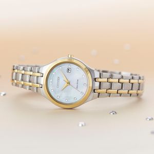 Citizen Ladies' 28mm Silhouette Diamond Bi-Colour Bracelet Watch
