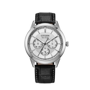 Preview image of Citizen Rolan 40mm Silver Eco-Drive Leather Strap Watch