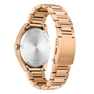 Citizen Men's Sport 41mm Rose Gold & Green Bracelet Eco Drive Watch