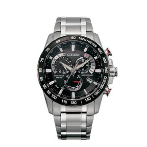 Preview image of Citizen Perpetual A.T 43mm Black Bracelet Eco Drive Chonograph Watch