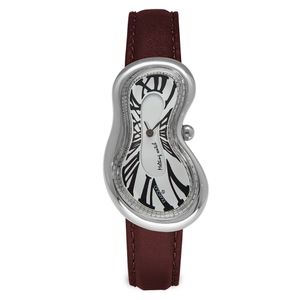 Preview image of Exaequo Classic Stainless Steel White Quartz Leather Strap Watch 