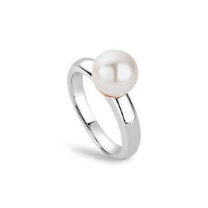 Preview image of Clogau Beachcomber Pearl Silver & Rose Gold Ring