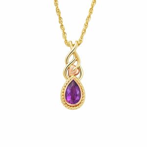 Preview image of Clogau Delphinium Amethyst 9ct Gold Necklace