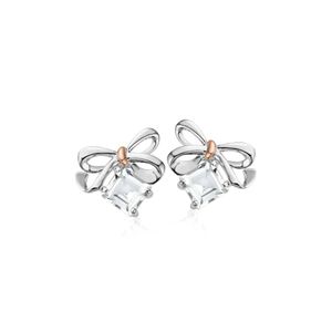 Preview image of Clogau Christmas Bow Silver Stud Earrings