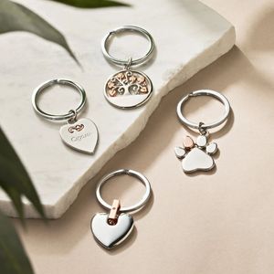 Clogau Paw Prints Keyring