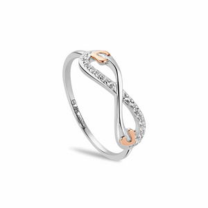 Preview image of Clogau Tree Of Life Infinity White Topaz Silver Ring 