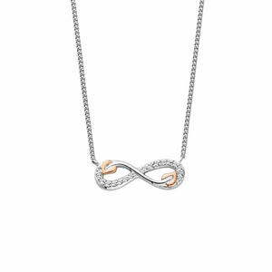 Preview image of Clogau Tree Of Life Infinity White Topaz Silver Necklace 