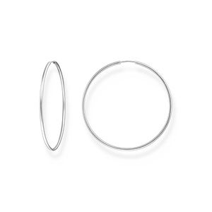 Preview image of Thomas Sabo 60mm Silver Slim Hoop Earrings 