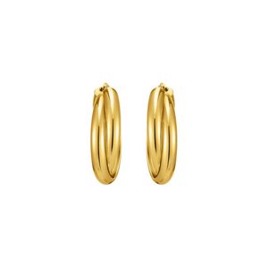 Preview image of Thomas Sabo Gold Plated Intertwined Double Hoop Earrings