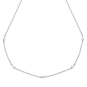 Preview image of D For Diamond Star Station Silver Necklace