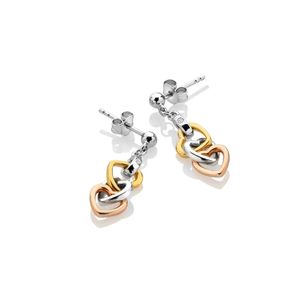 Preview image of Hot Diamonds Trio Triple Heart Earrings