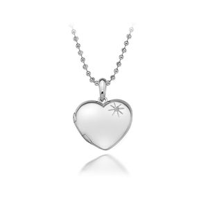 Preview image of Hot Diamonds Memories Heart Locket with Beaded Chain