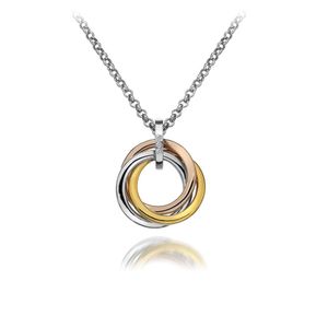 Preview image of Hot Diamonds Calm Trio Rose and Yellow Gold Plated Pendant