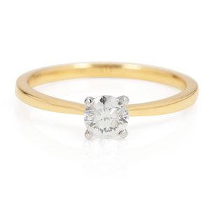 Preview image of 18ct Yellow Gold 0.38ct Round Brilliant 4 Claw Diamond Solitaire