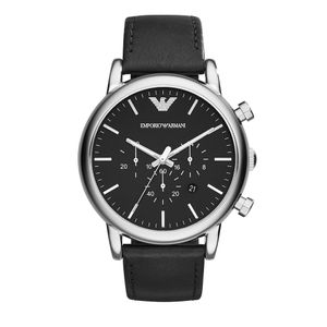 Preview image of Emporio Armani Men's Black Strap Watch