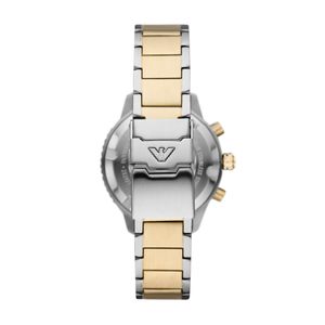 Emporio Armani Diver 43mm Blue Bi-Colour Quartz Bracelet Chronograph Watch
