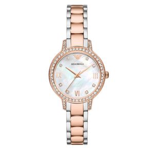 Preview image of Emporio Armani Cleo 32mm Rose Gold Tone Quartz Bracelet Watch