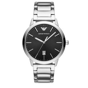Preview image of Emporio Armani Ruggero 43mm Steel Black Quartz Bracelet Watch 