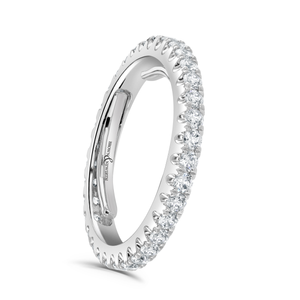 Preview image of Platinum 3.0mm Evolution Ladies 1.00ct Diamond Eternity Ring 