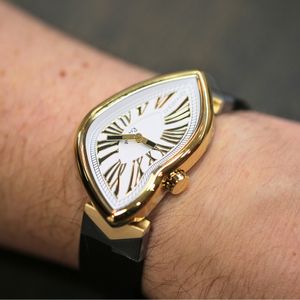 Preview image of Exaequo Revolve Stainless Steel White Quartz Silicon Strap Watch 