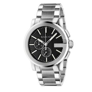 Preview image of Gucci G-Chrono 44mm Steel Black Quartz Bracelet Chronograph Watch