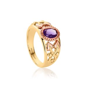 Preview image of Clogau Tree of Life Delphinium Amethyst 9ct Gold Ring