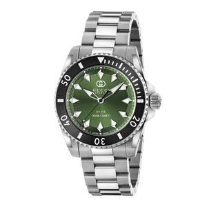 Preview image of Gucci Dive 40mm Green Stainless Steel Automatic Watch