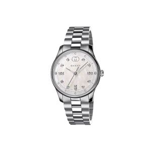 Preview image of Gucci G- Timeless 29mm Mother of Pearl Diamond Quartz Bracelet Watch