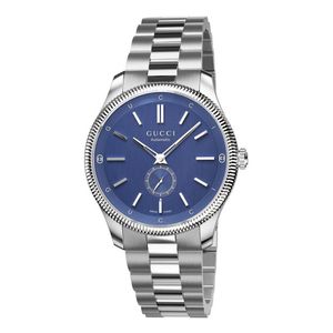 Preview image of Gucci G-Timeless 40mm Blue Stainless Steel Automatic Bracelet Watch