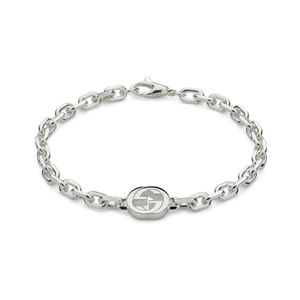 Preview image of GUCCI Interlocking Polished Silver Bracelet