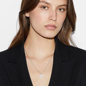 Gucci Interlocking Sterling Silver Chain Necklace 45-50cm