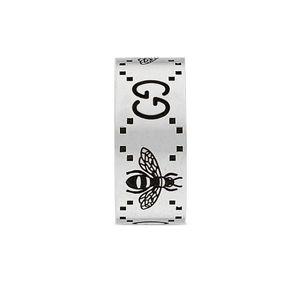Gucci Signature Double G and Bee 9mm Ring