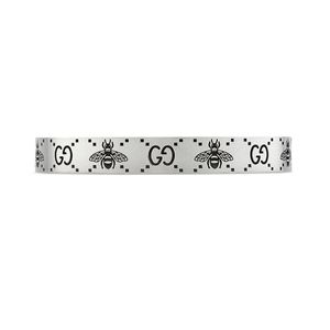Gucci Signature Double G and Bee 9mm Bangle 