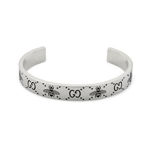 Gucci Signature Double G and Bee 9mm Bangle 