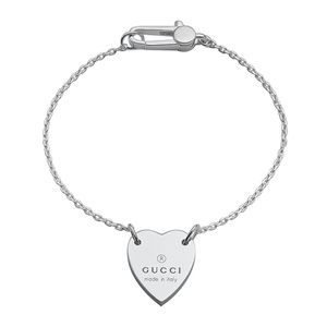 Preview image of Gucci Trademark Sterling Silver Bracelet 18cm