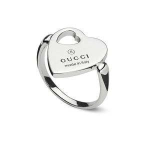 Preview image of Gucci Trademark Heart Sterling Silver Ring