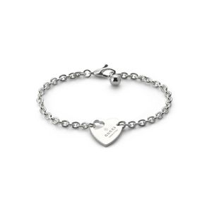 Preview image of Gucci Trademark Heart Sterling Silver Chain Bracelet