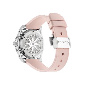 Preview image of Gucci Dive 36mm Pink Steel Automatic Rubber Strap Watch